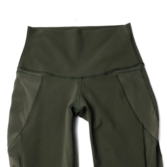 FINAL Lululemon Barre Star Pant Luon Fatigue Green Size 2 - Picture 4 of 6